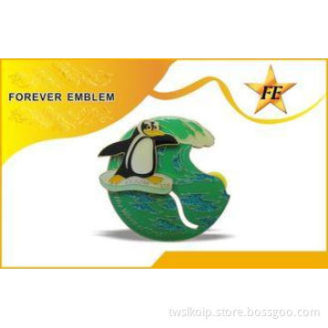 Low-Lead / Epoxy Sliding Custom Made Metal Pins / Name Badg